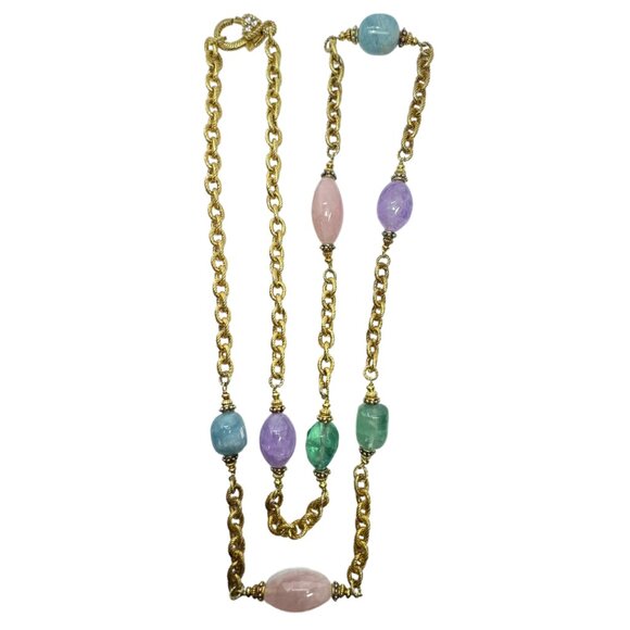 Judith Ripka Multi-Gemstone Vermeil Verona Rainbow Nugget...